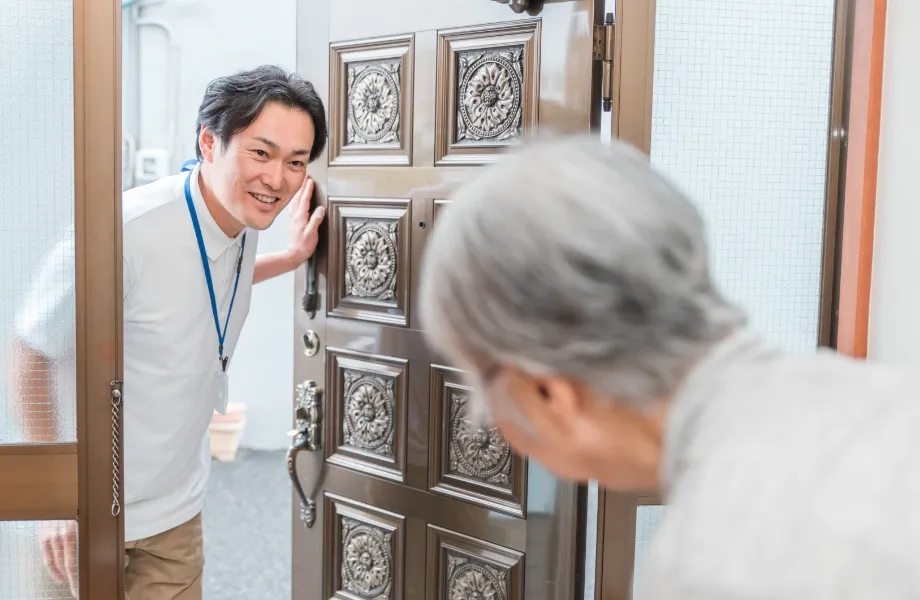 ご自宅訪問の様子